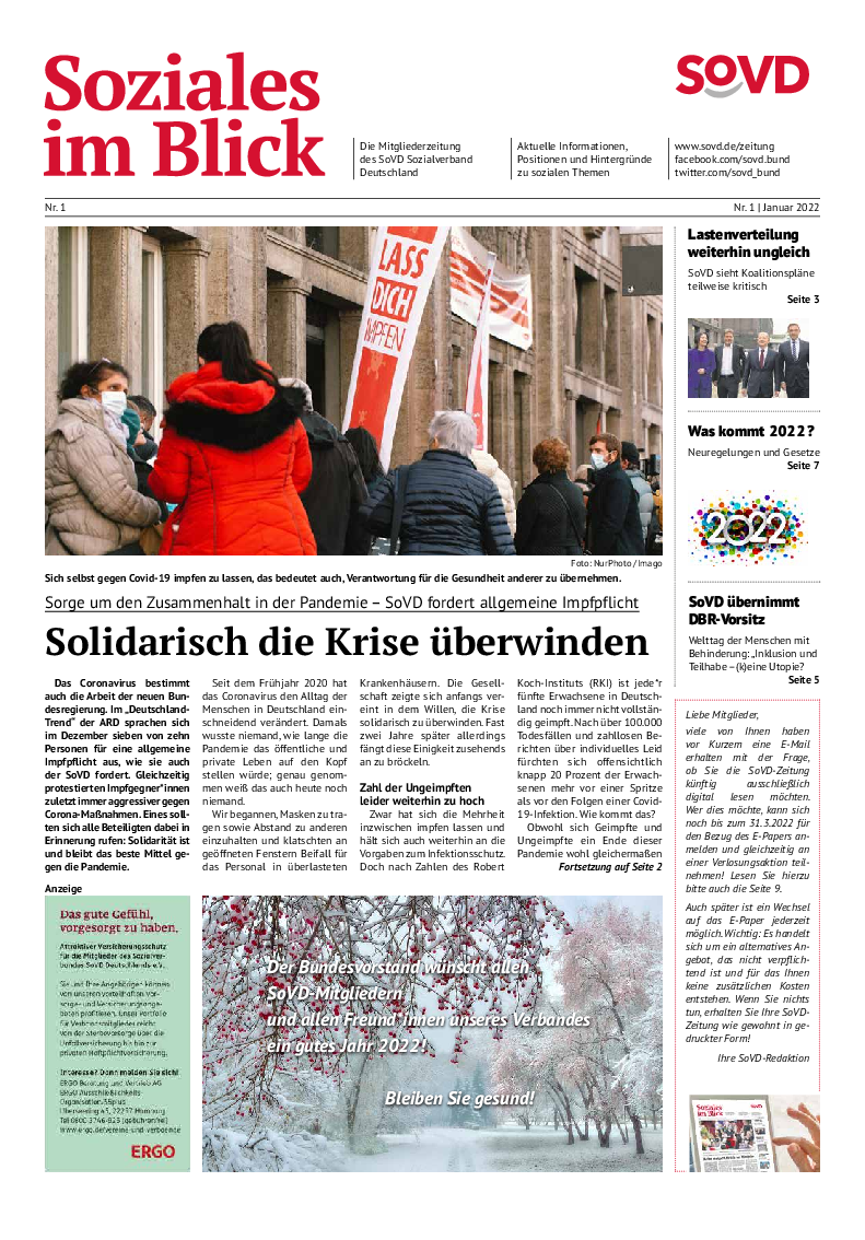 SoVD-Zeitung 01/2022 (Bremen)