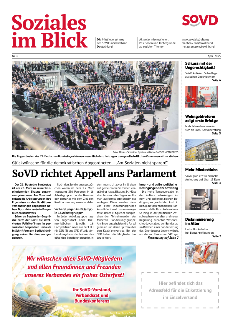 SoVD-Zeitung 04/2025 (Bremen, Hamburg)