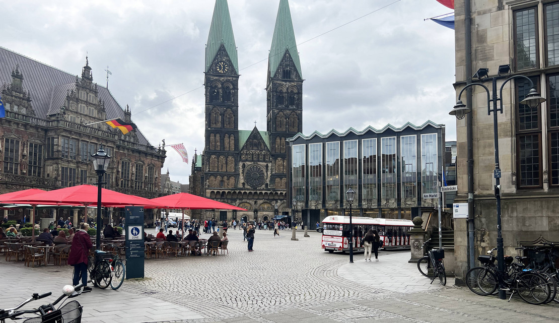 Blick auf den alten Bremer Marktplatz