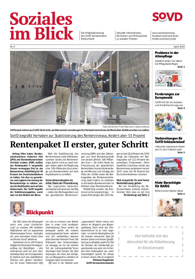 SoVD-Zeitung 04/2024 (Bremen, Hamburg)