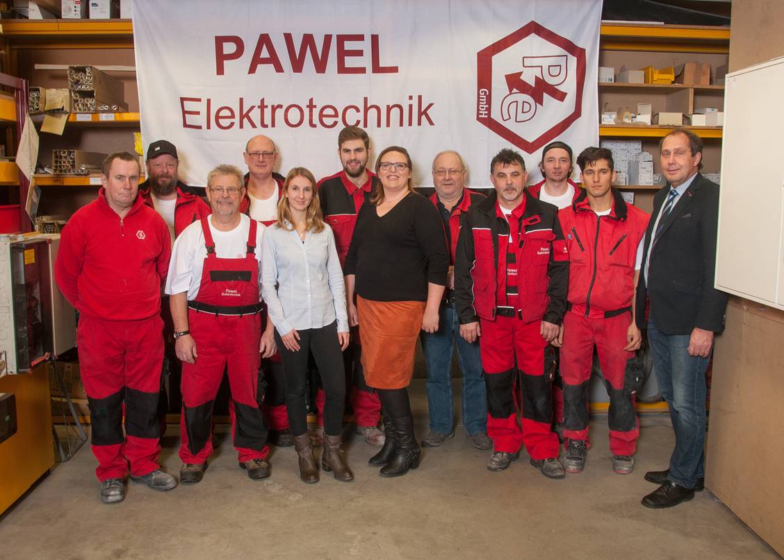 Das Team des Kooperationspartners Pawel Elektrotechnik